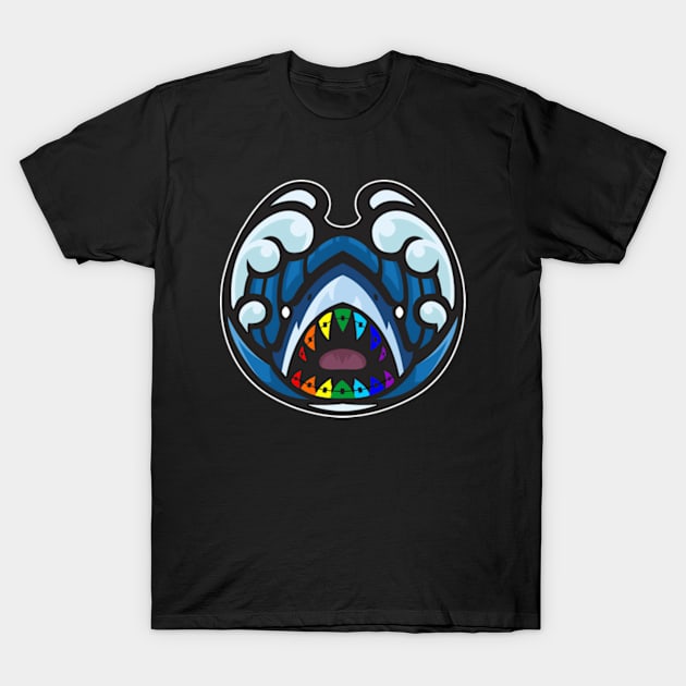 Rainbow Shark T-Shirt by Litaru